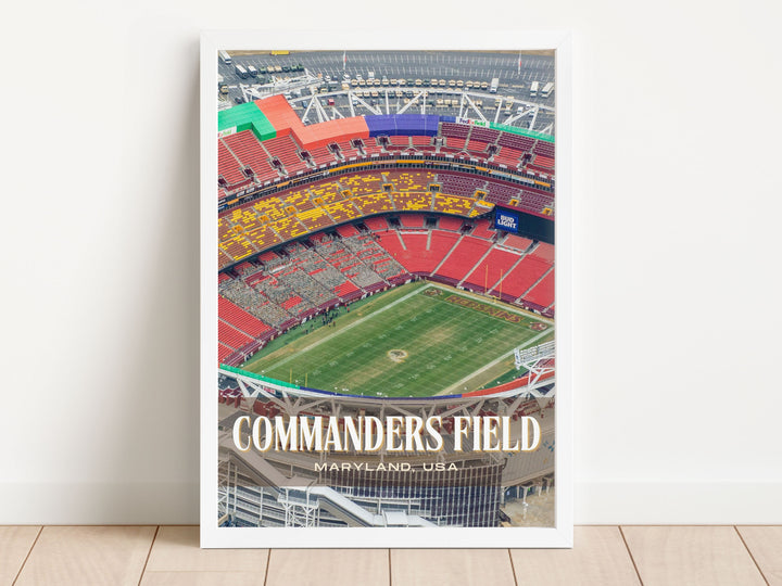 Commanders Field Stadium Football Wall Art