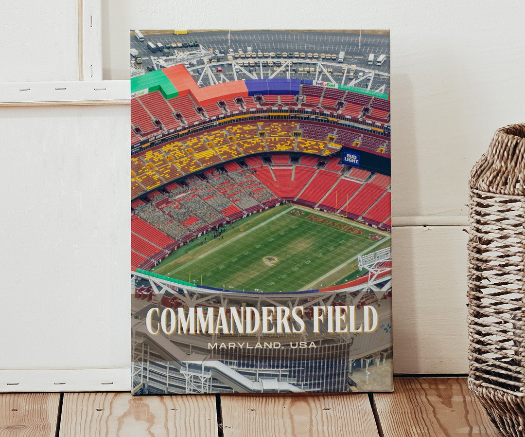 Commanders Field Stadium Football Wall Art