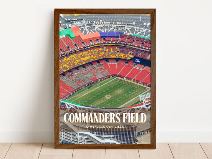 Commanders Field Stadium Football Wall Art