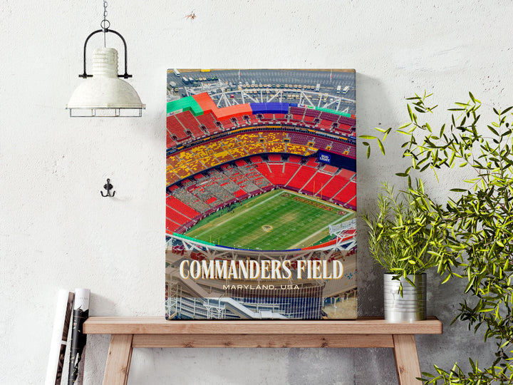 Commanders Field Stadium Football Wall Art