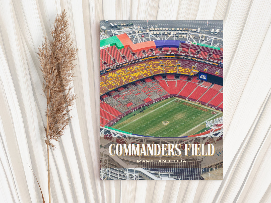 Commanders Field Stadium Football Wall Art