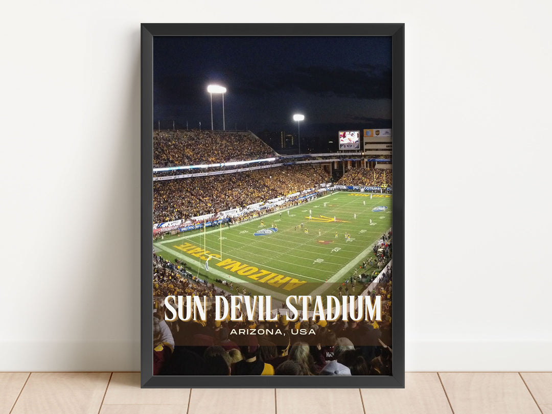 Sun Devil Stadium Football Wall Art