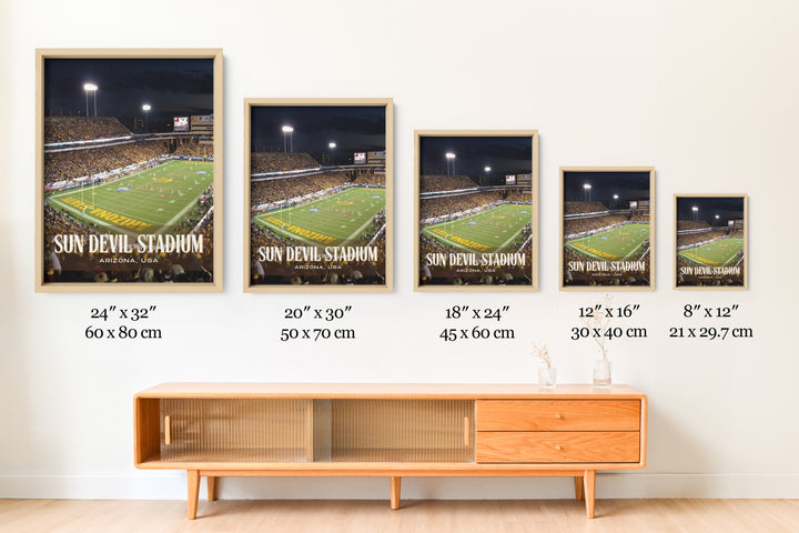 Sun Devil Stadium Football Wall Art