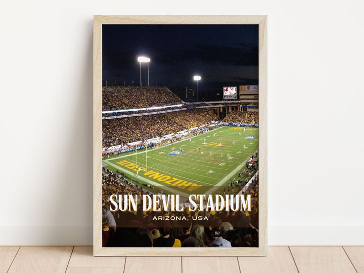 Sun Devil Stadium Football Wall Art