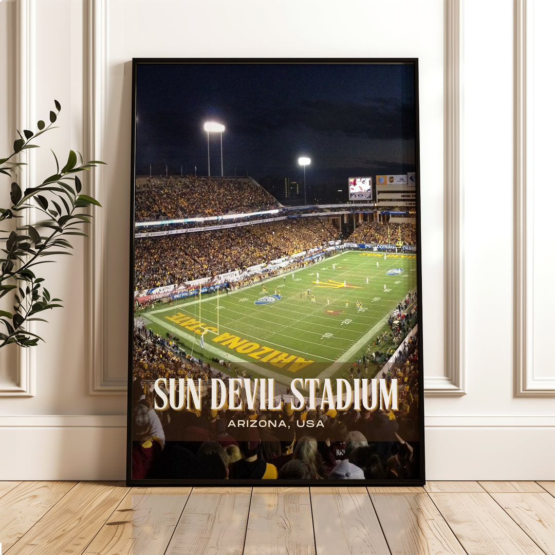 Sun Devil Stadium Football Wall Art