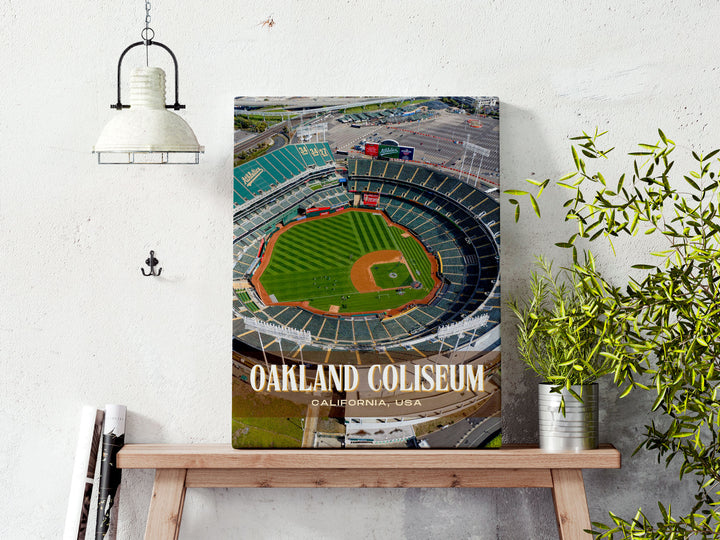 Oakland Coliseum Stadium Football Wall Art