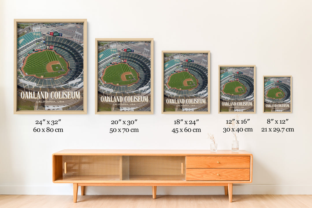 Oakland Coliseum Stadium Football Wall Art