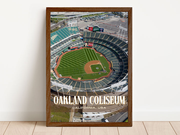 Oakland Coliseum Stadium Football Wall Art