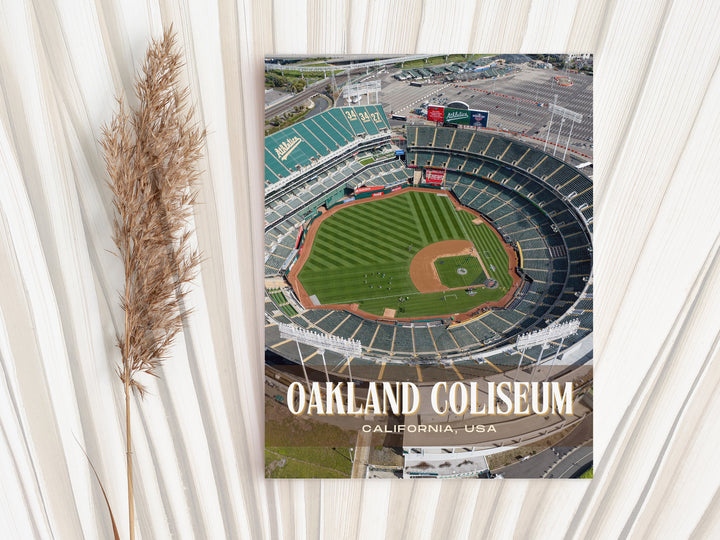 Oakland Coliseum Stadium Football Wall Art