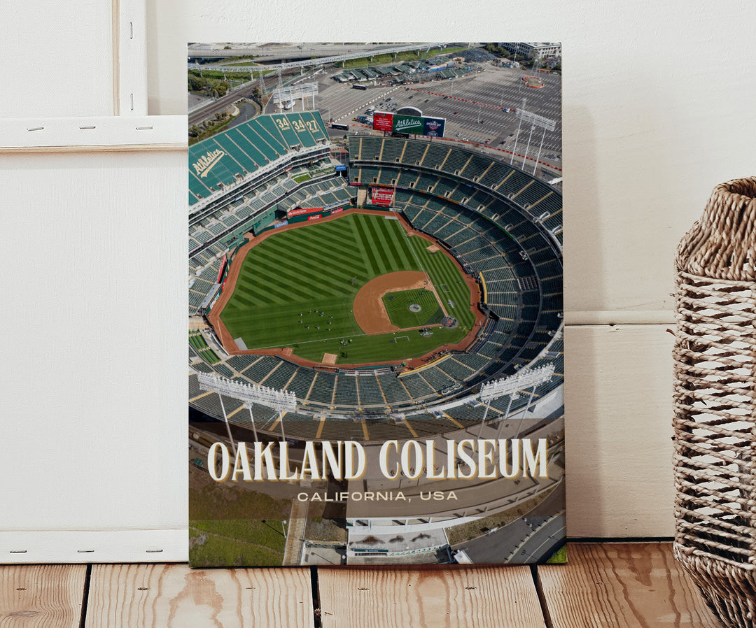 Oakland Coliseum Stadium Football Wall Art