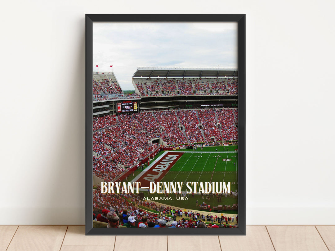 Bryant–Denny Stadium Football Wall Art