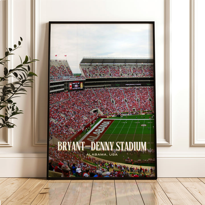 Bryant–Denny Stadium Football Wall Art