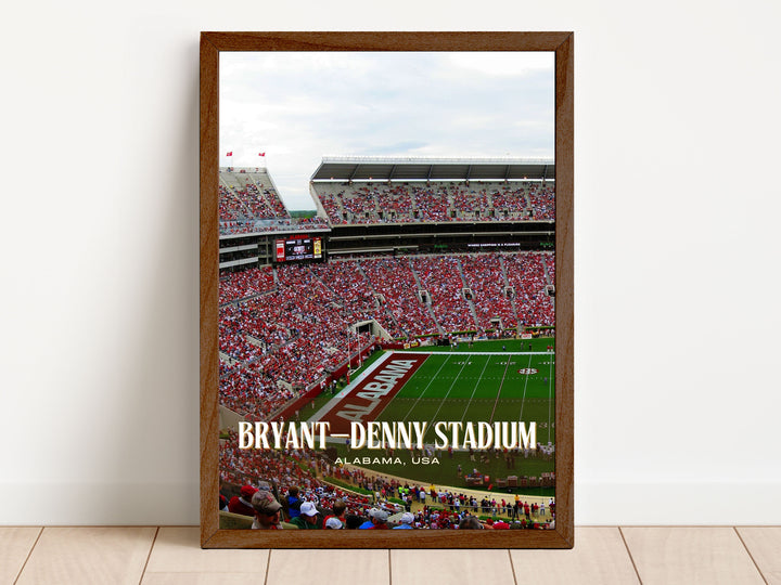 Bryant–Denny Stadium Football Wall Art