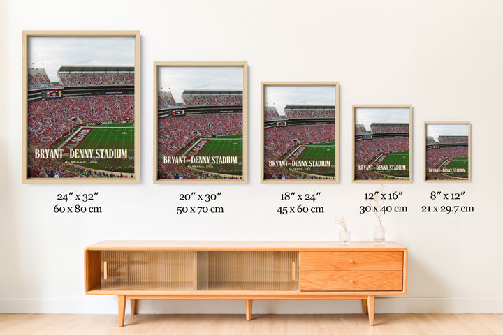 Bryant–Denny Stadium Football Wall Art