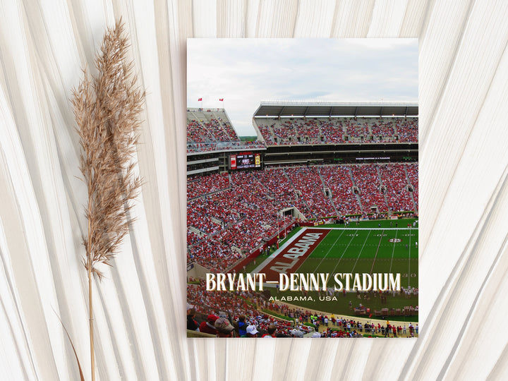 Bryant–Denny Stadium Football Wall Art