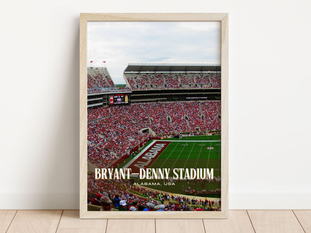 Bryant–Denny Stadium Football Wall Art