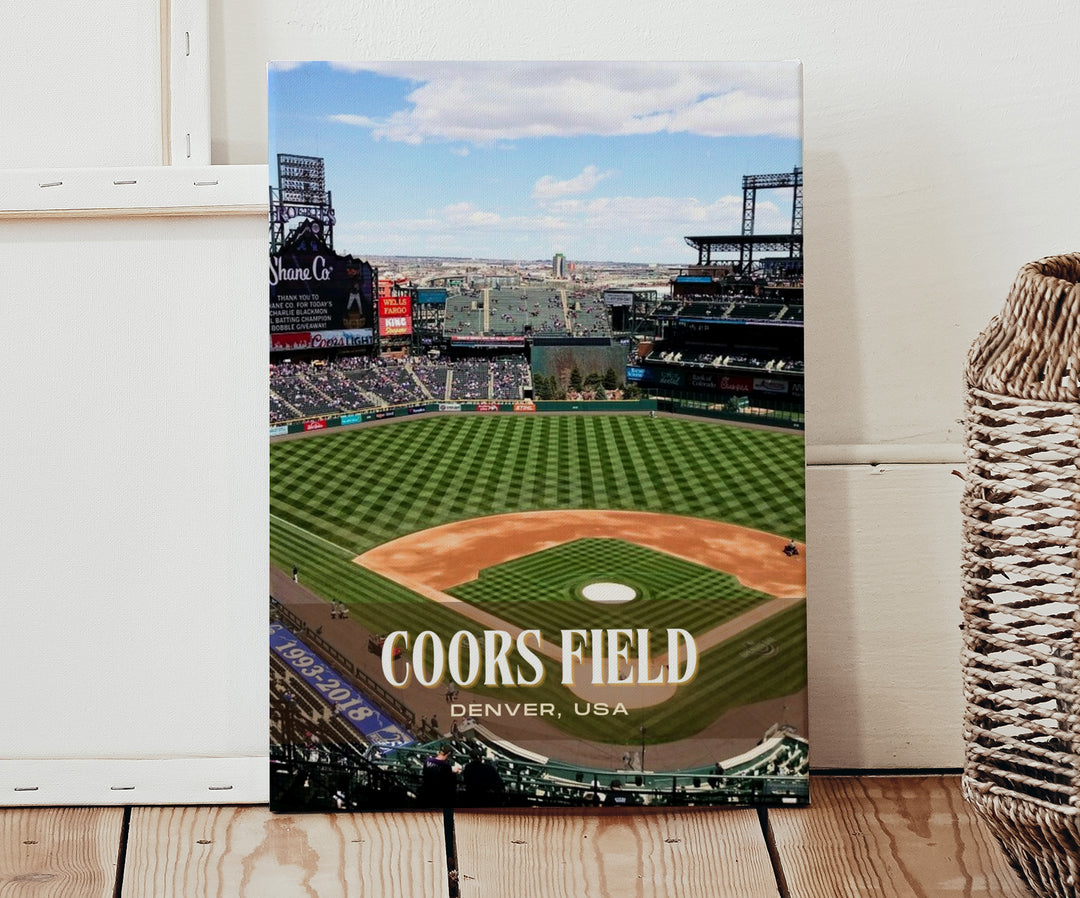 Coors Field Stadium Baseball Wall Art