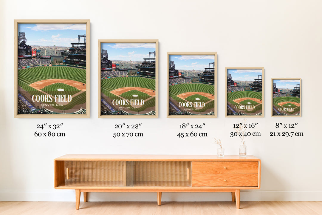 Coors Field Stadium Baseball Wall Art