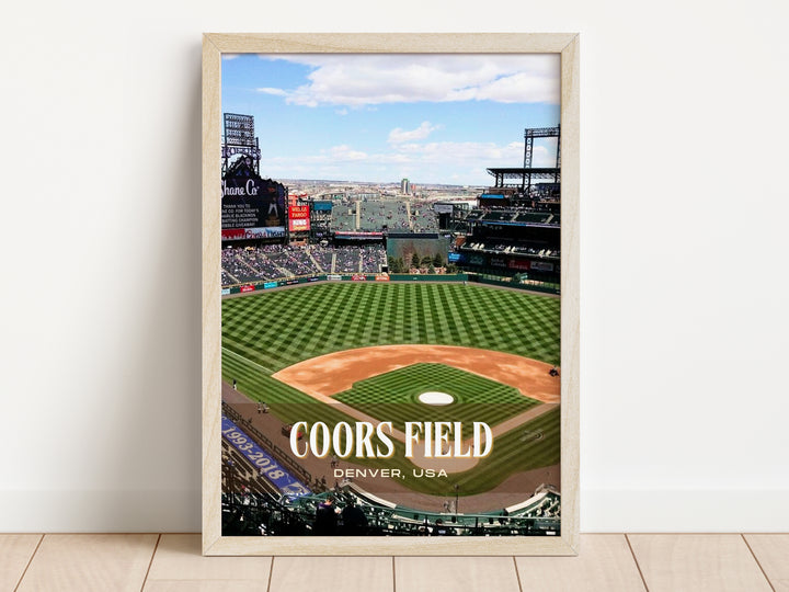 Coors Field Stadium Baseball Wall Art