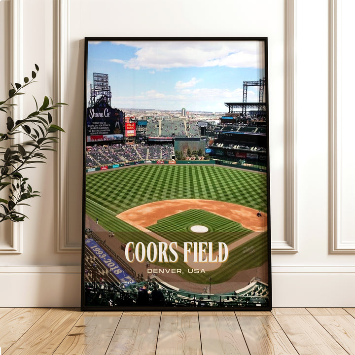 Coors Field Stadium Baseball Wall Art