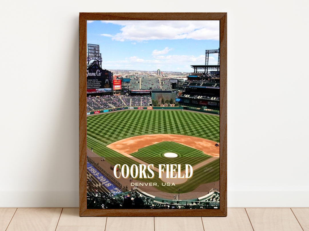 Coors Field Stadium Baseball Wall Art