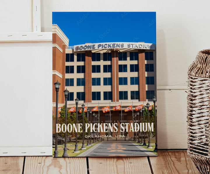 Boone Pickens Stadium Football Wall Art