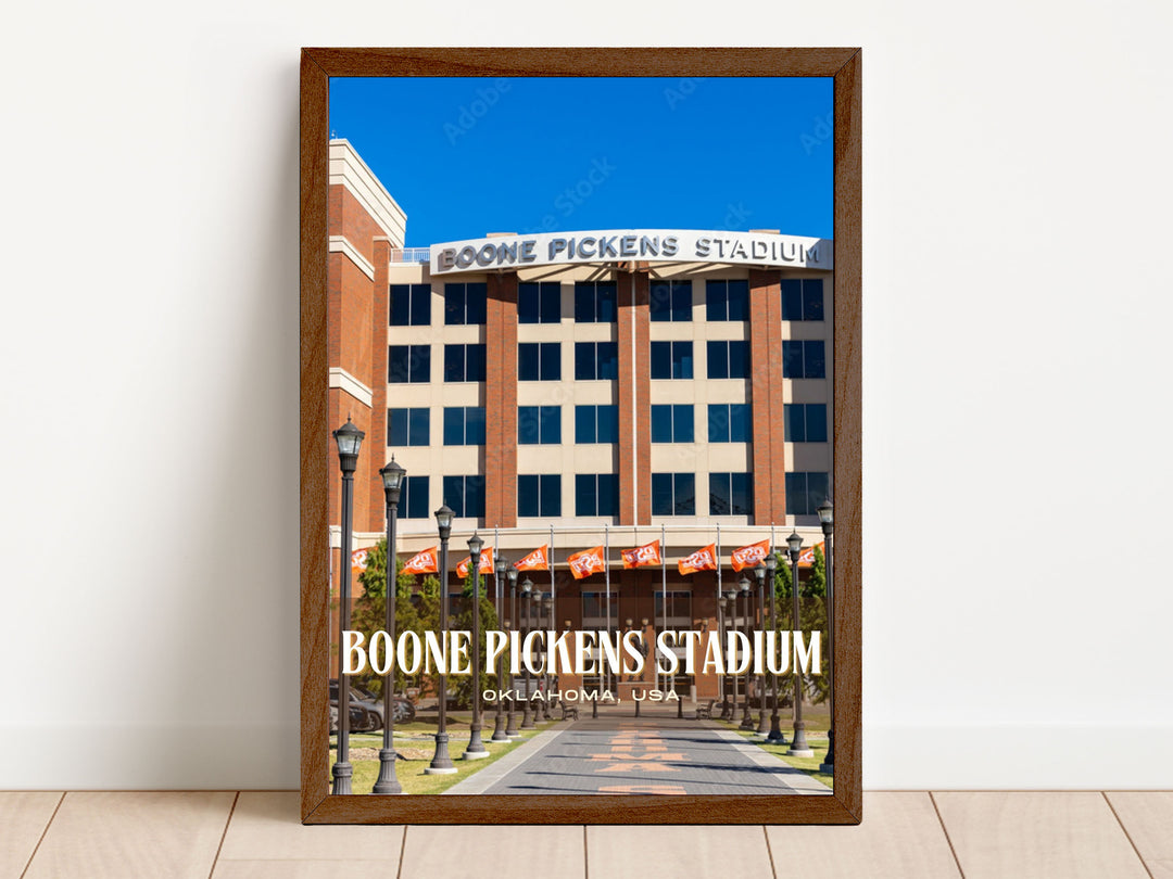 Boone Pickens Stadium Football Wall Art