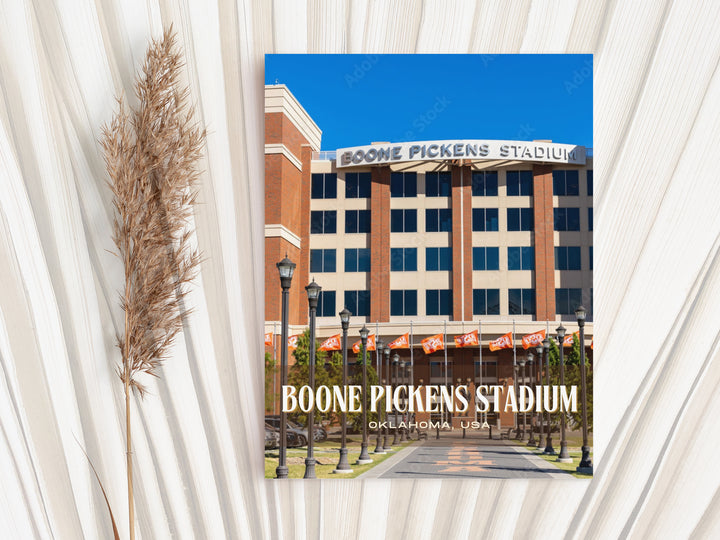 Boone Pickens Stadium Football Wall Art