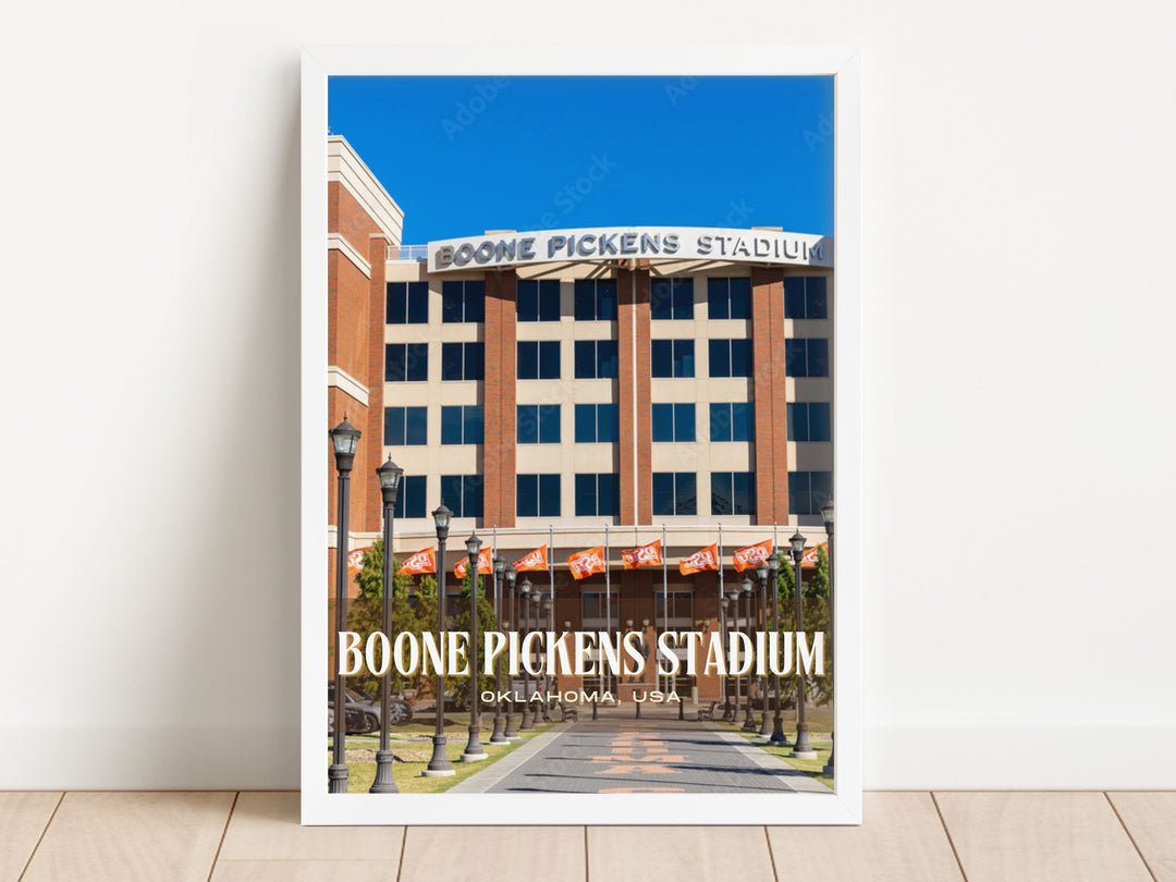 Boone Pickens Stadium Football Wall Art