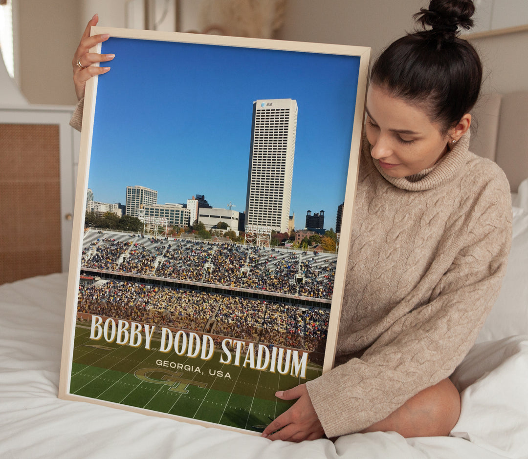 Bobby Dodd Stadium Football Wall Art