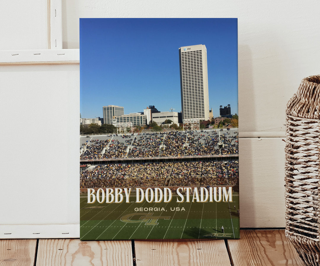 Bobby Dodd Stadium Football Wall Art