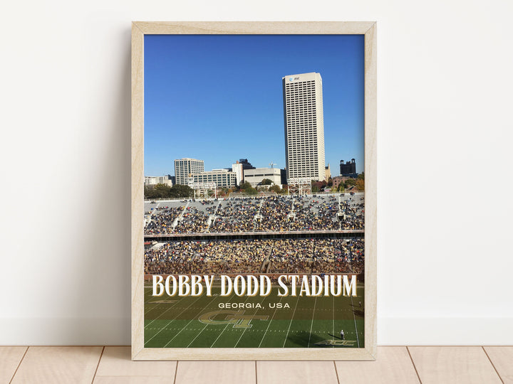 Bobby Dodd Stadium Football Wall Art