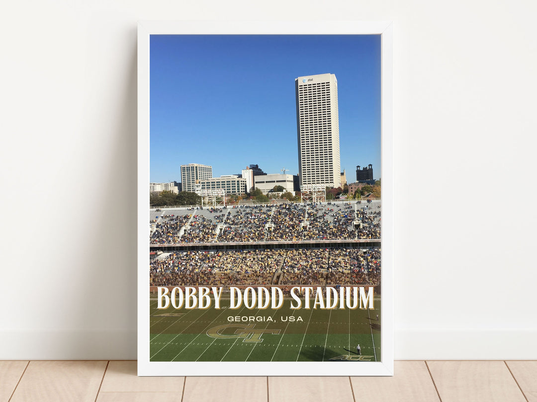 Bobby Dodd Stadium Football Wall Art