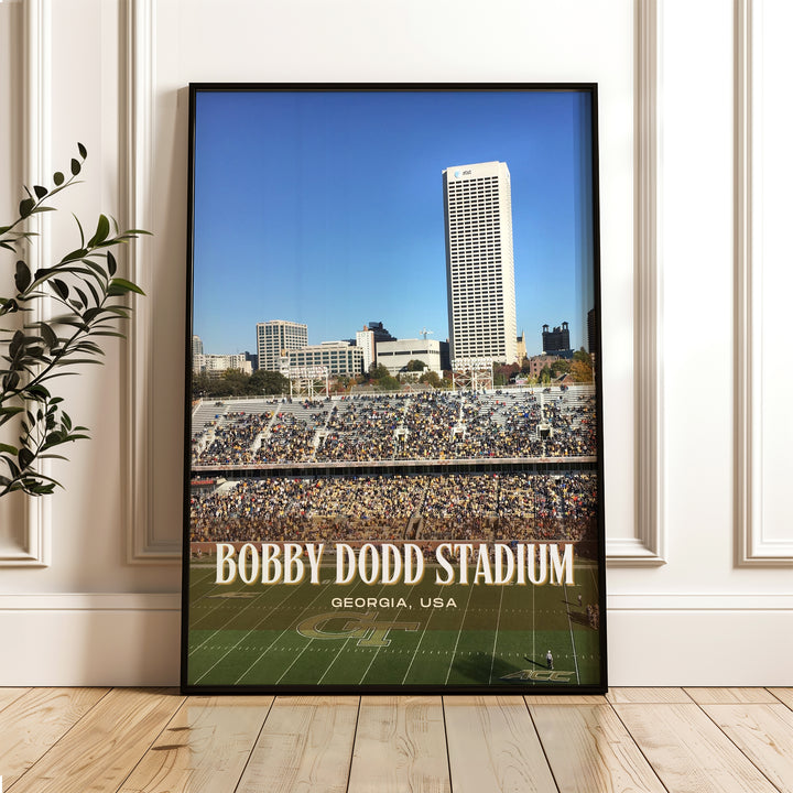 Bobby Dodd Stadium Football Wall Art