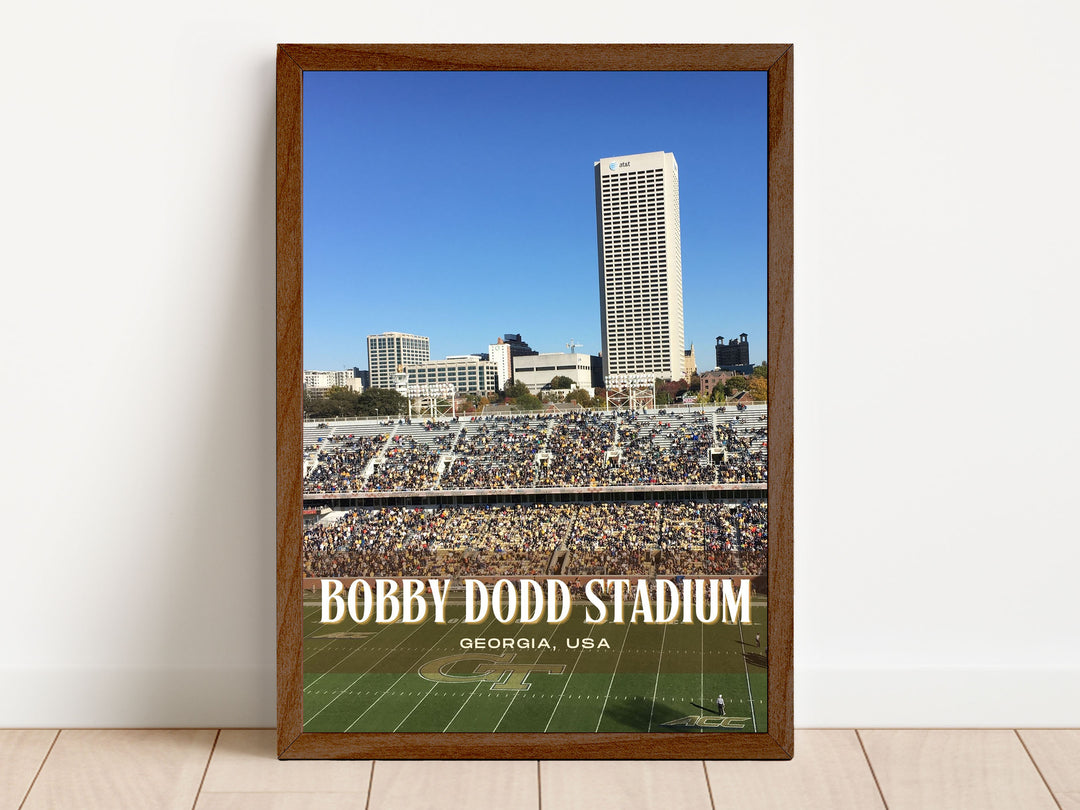 Bobby Dodd Stadium Football Wall Art