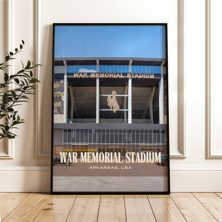 War Memorial Stadium Football Wall Art