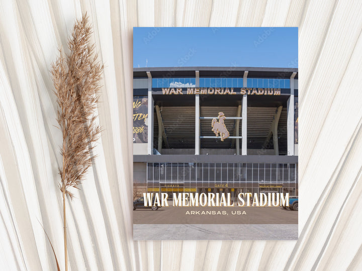 War Memorial Stadium Football Wall Art