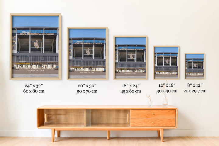 War Memorial Stadium Football Wall Art