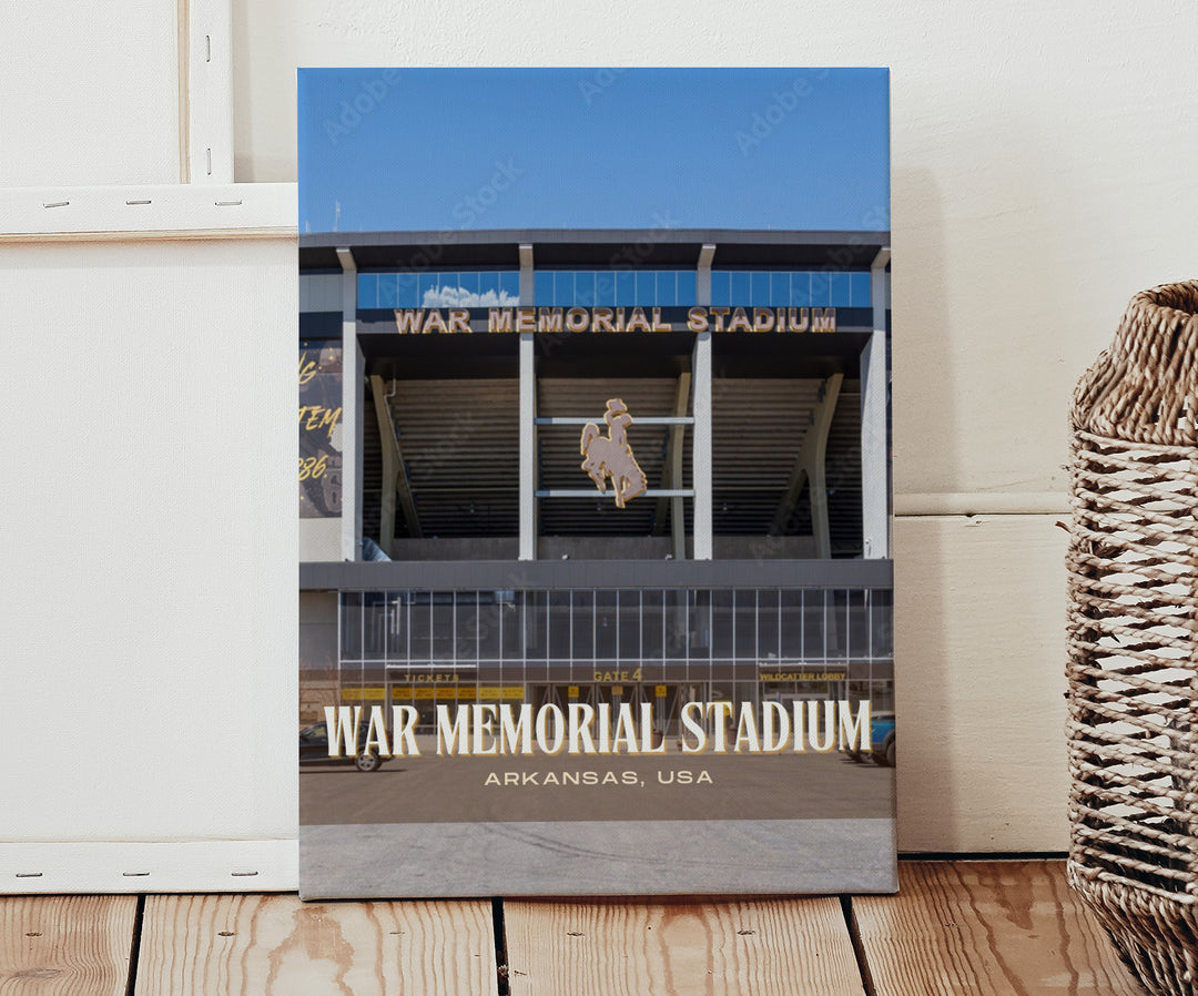 War Memorial Stadium Football Wall Art