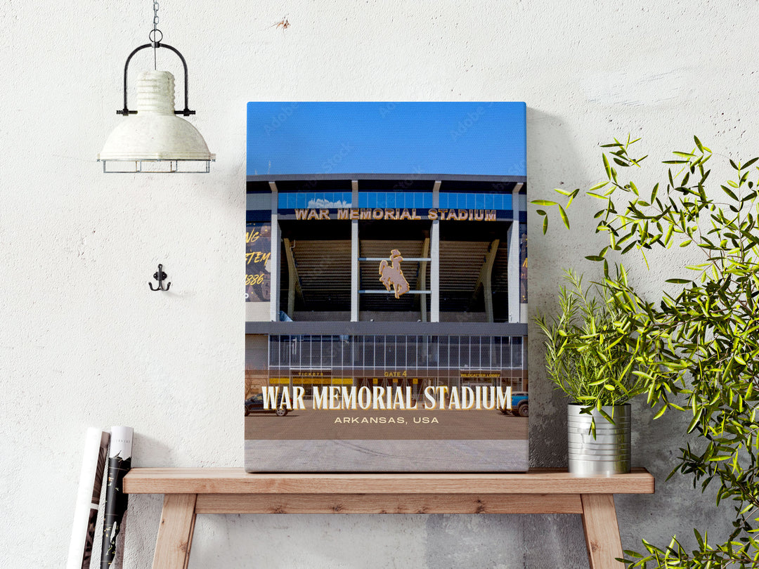 War Memorial Stadium Football Wall Art