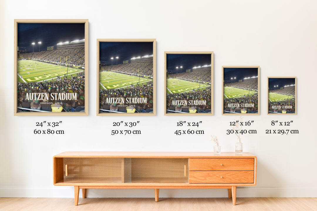 Autzen Stadium Football Wall Art