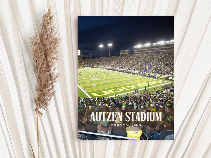 Autzen Stadium Football Wall Art