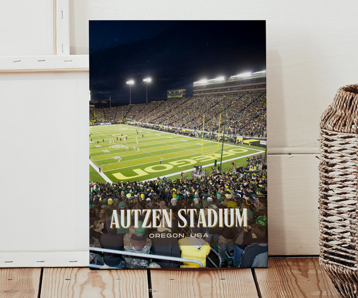 Autzen Stadium Football Wall Art