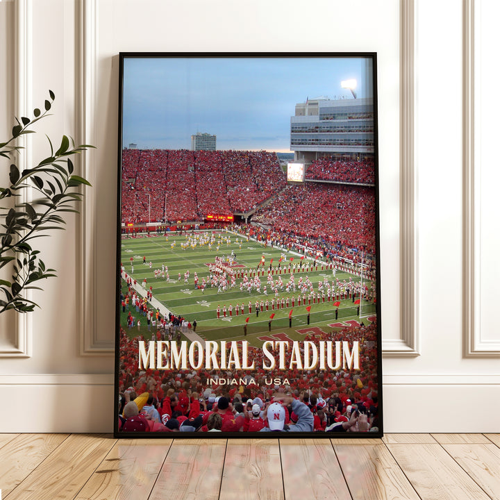 Memorial Stadium Football Wall Art