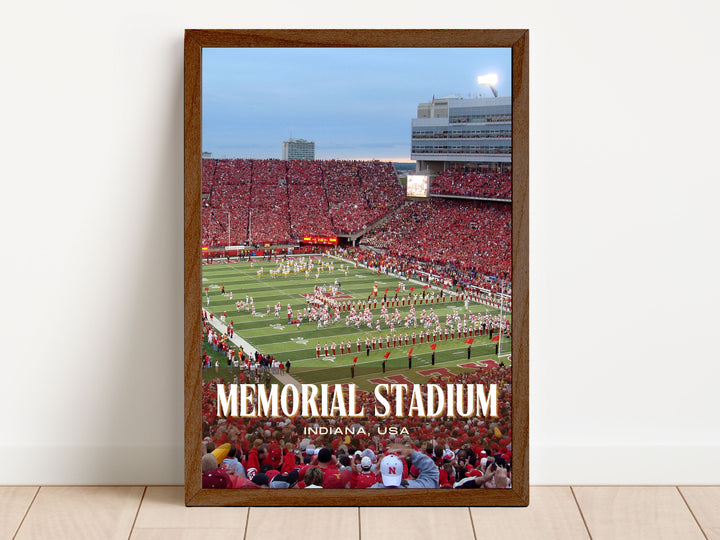 Memorial Stadium Football Wall Art