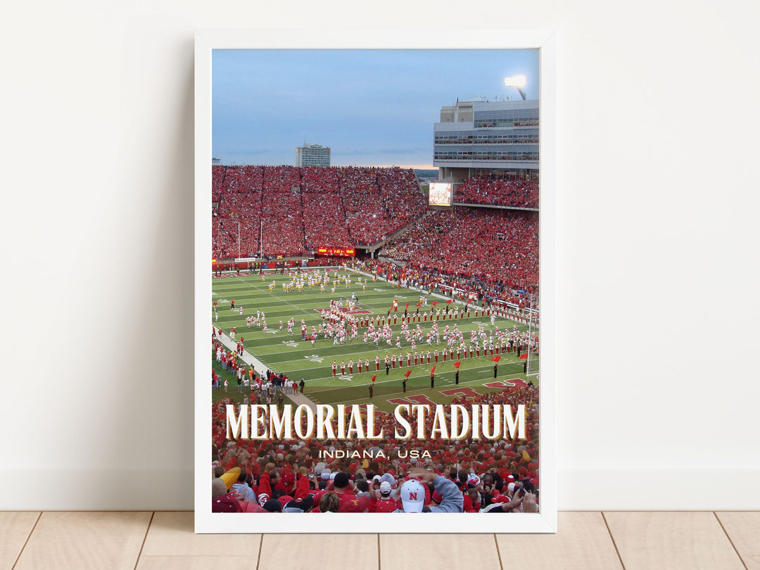 Memorial Stadium Football Wall Art