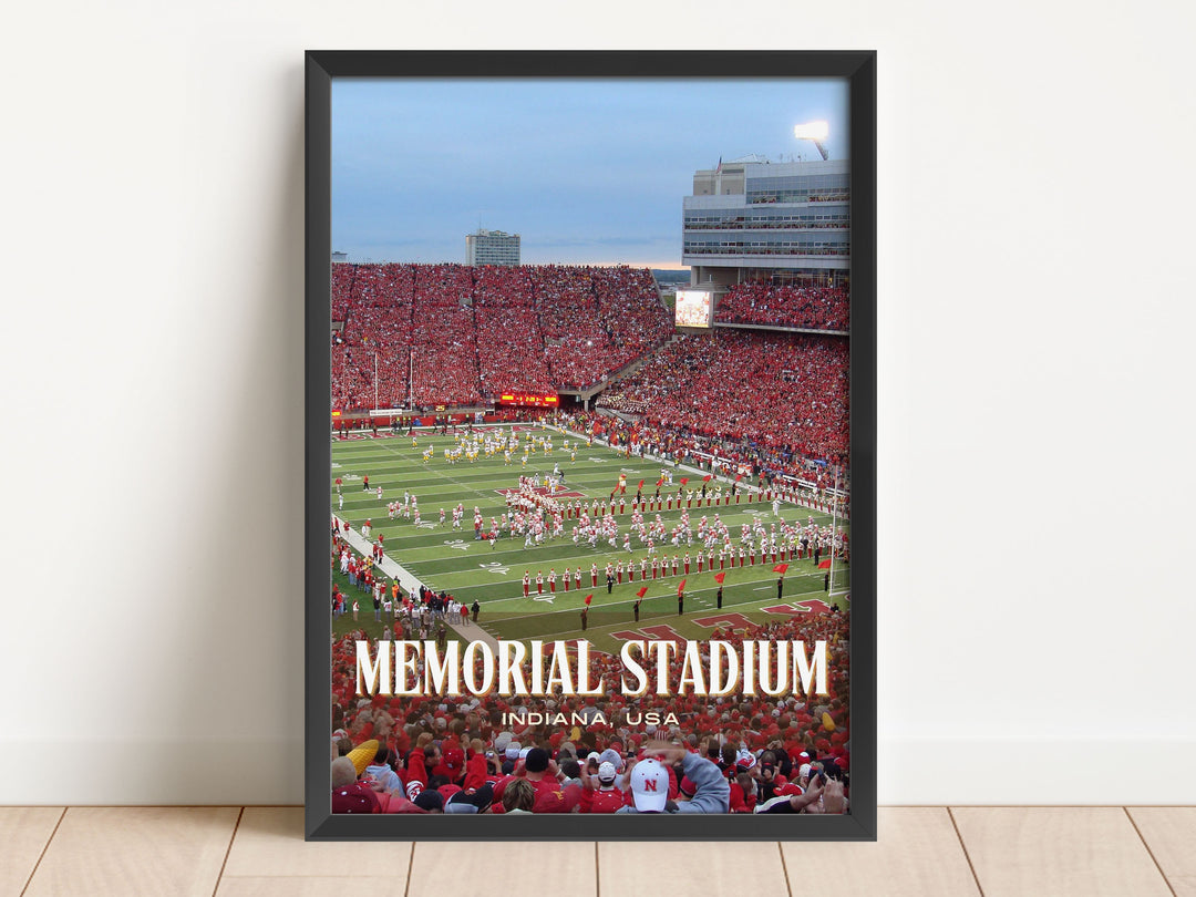 Memorial Stadium Football Wall Art