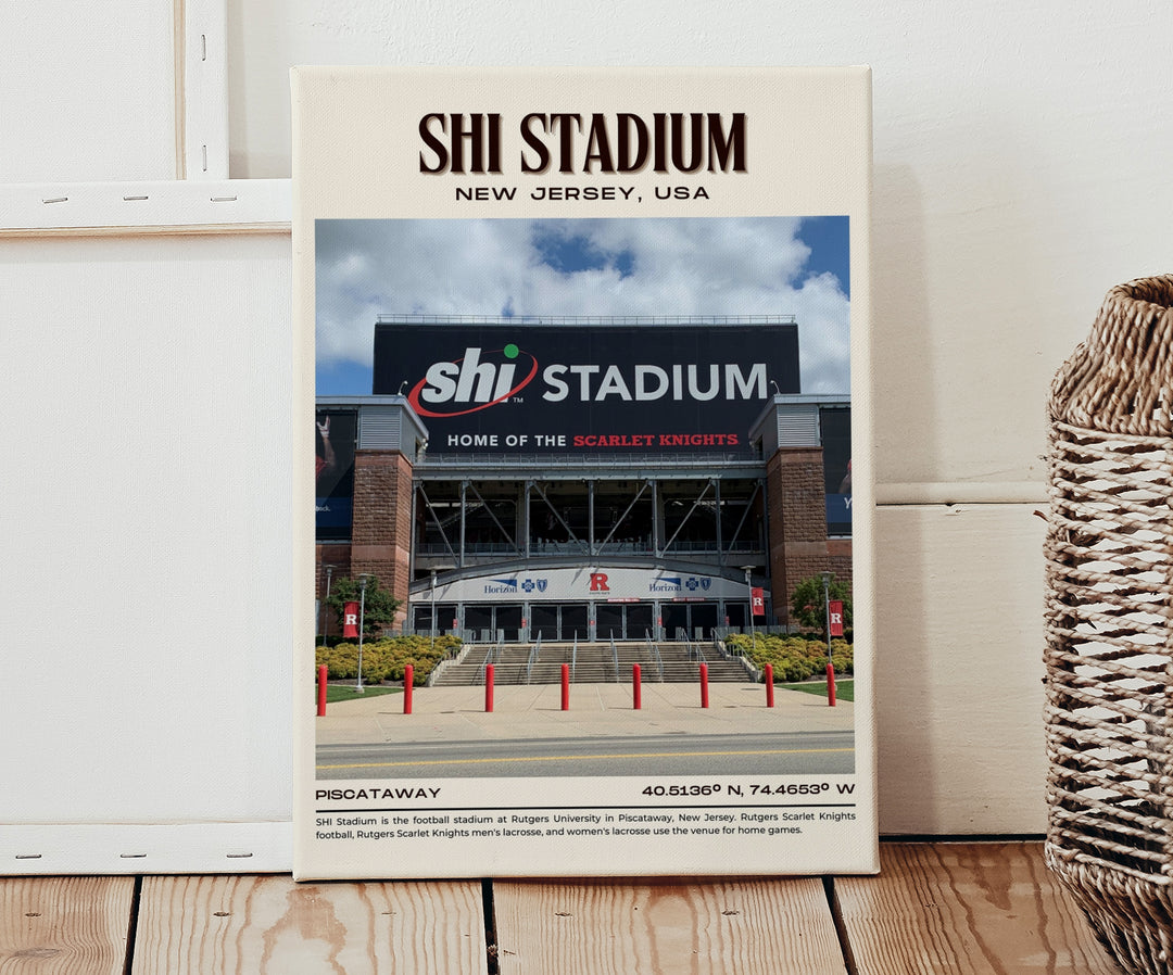 SHI Stadium Football Retro Wall Art