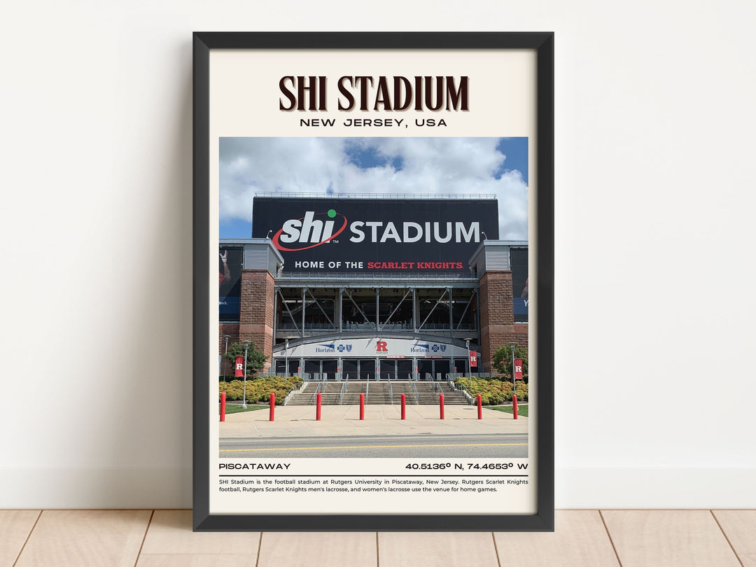 SHI Stadium Football Retro Wall Art