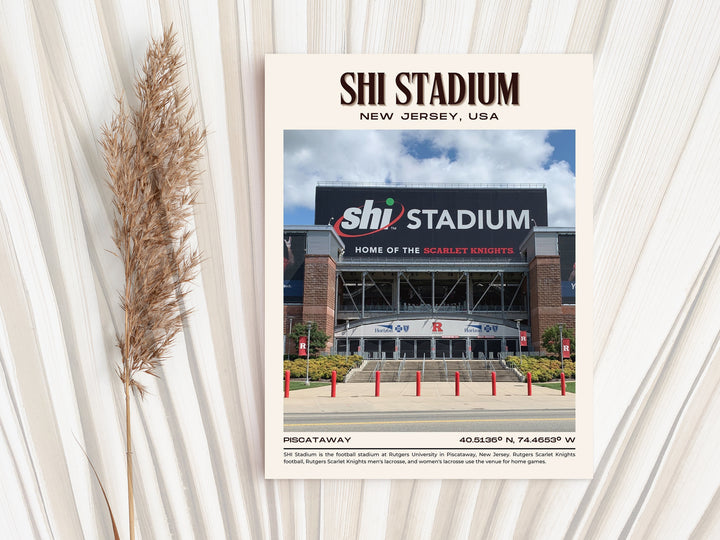 SHI Stadium Football Retro Wall Art